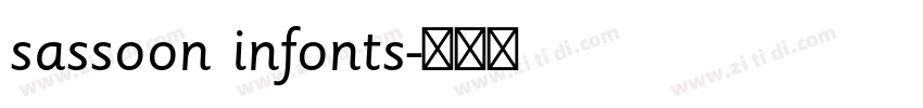 sassoon infonts字体转换 sassoon infonts字体转换